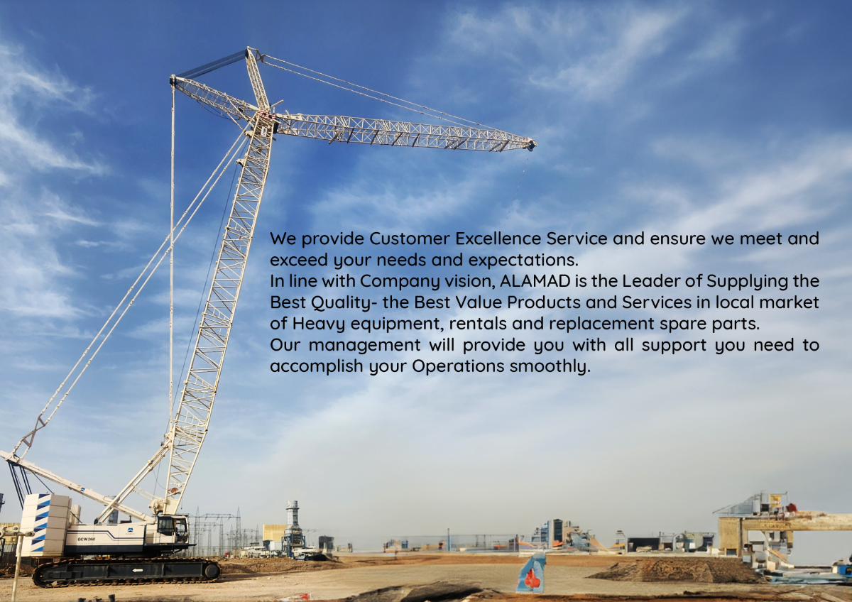 Customer excellence statement in the ALAMAD brochure